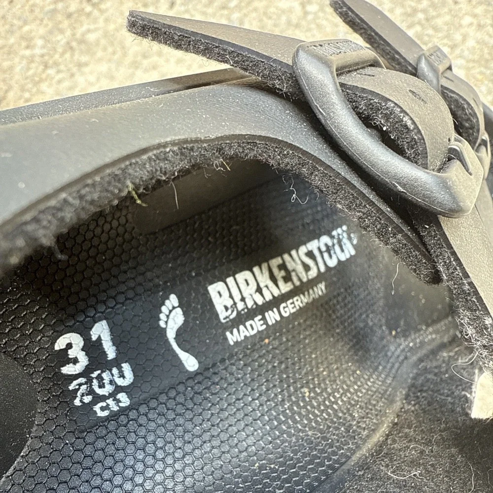 Birkenstock Mogami Terra Kids Birko-Flor Sandals Black Size US  13 / Eur 31
